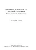 Environment, Construction & Sustainable Development - The Environmental Imp; Thomas Carpenter; 2001