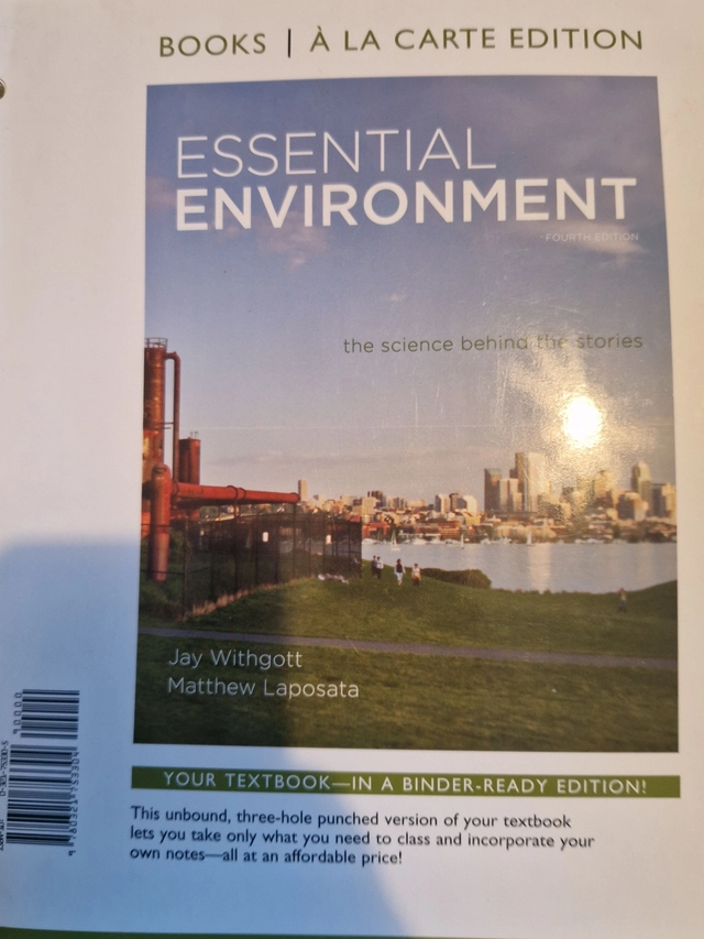 Essential environment; Jay withgott; 2011