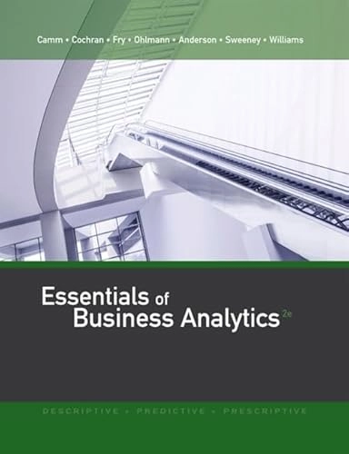 Essentials of Business Analytics; Jeffrey Camm; 2016