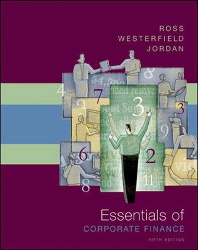 Essentials of corporate finance; Stephen A. Ross; 2007