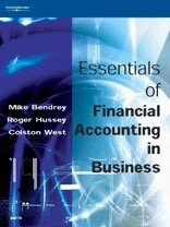 Essentials of Financial Accounting in Business; Mike Bendrey, Roger Hussey, Colston West; 2003