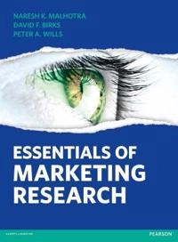 Essentials of marketing research; Naresh K. Malhotra; 2013