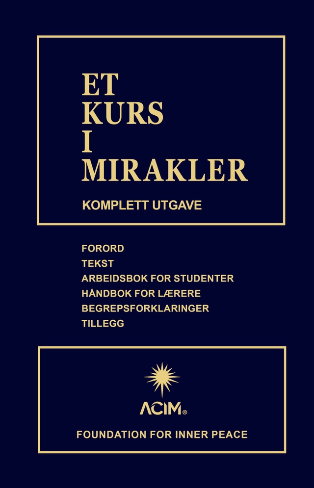 Et kurs i mirakler; Foundation For Inner Peace; 2023