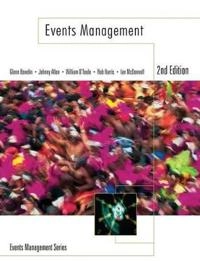 Events management; Glenn Bowdin, O'Toole William, Allen Johnny, Rob Harris, McDonnell Ian; 2006