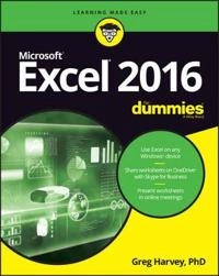 Excel 2016 For Dummies; Greg Harvey; 2016