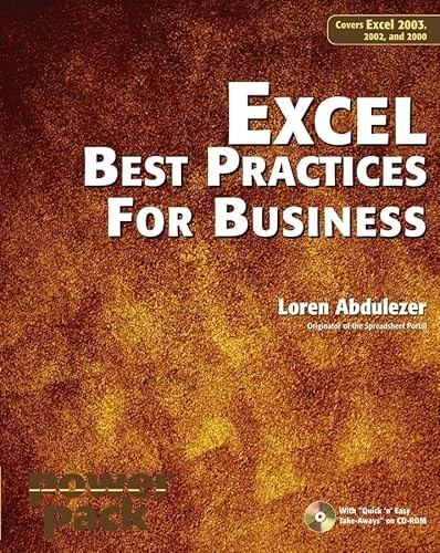 Excel Best Practices for Business; Loren Abdulezer; 2003
