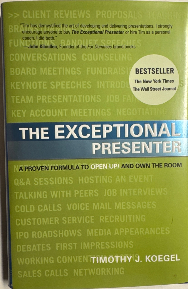 Exceptional Presenter; Timothy J.Koegel; 2007