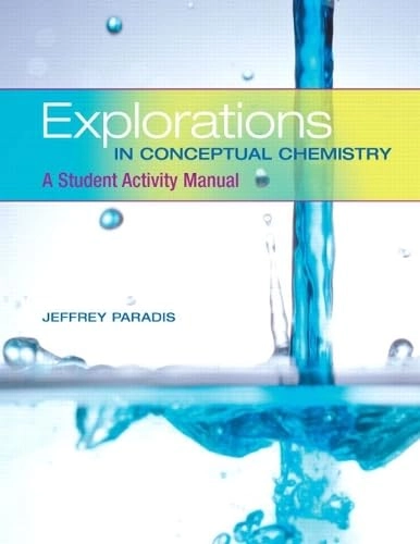 Explorations in Conceptual Chemistry; Paradis Jeffrey; 2007