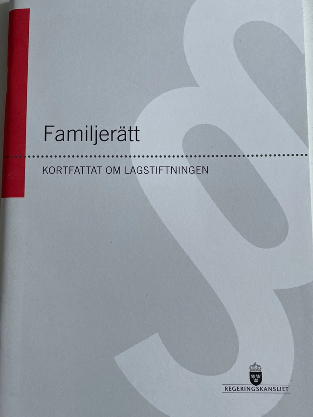 Familjerätt : kortfattat om lagstiftningen; Sverige. Justitiedepartementet; 2014