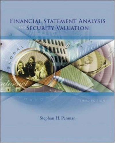 Financial Statement Analysis and Security ValuationMcGraw-Hill higher education; Stephen H. Penman