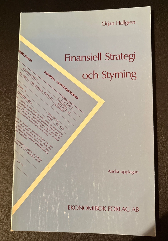 Finansiell strategi och styrning; Örjan Hallgren; 1982