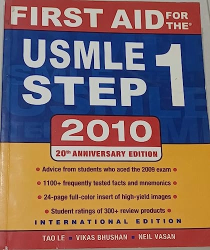 First aid for the USMLE step 1 2011; Tao Le; 2011