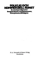 Folklig och kommersiell konst : en antologi; Bengt Jacobsson; 1980