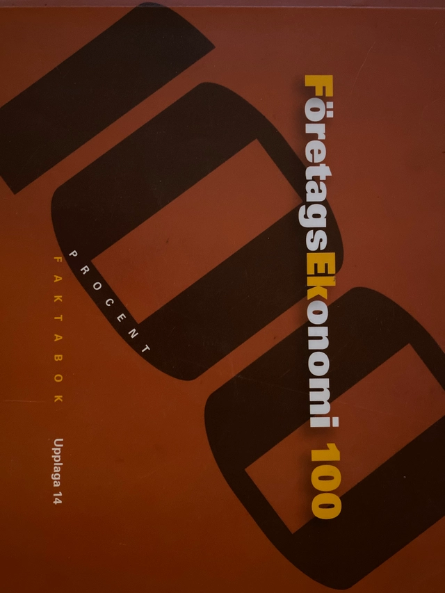 Företagsekonomi 100 fakta; Per-Hugo Skärvad; 2008