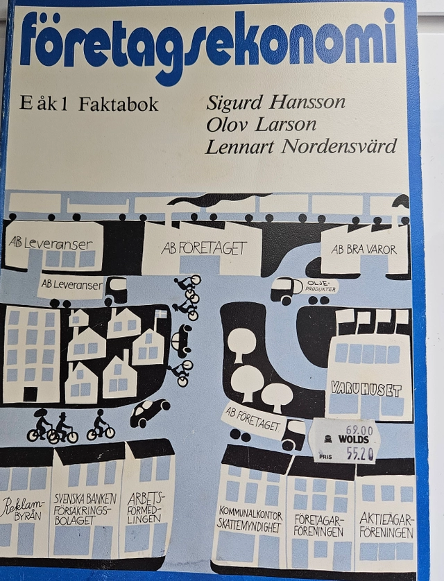 Företagsekonomi : [för treårig ekonomisk linje]. · Faktabok, E åk 1; Lennart Nordensvärd, Olov Larson, Sigurd Hansson; 1980