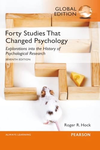 Forty studies that changed psychology : explorations into the history of psychological research; Roger R. Hock; 2015