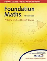 Foundation maths; Anthony Croft; 2010