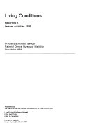 Fritidsaktiviteter : [levnadsförhållanden 1976]; Sverige. Statistiska centralbyrån.; 1981