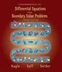Fundamentals of differential equations and boundary value problems; R. Kent Nagle; 2004