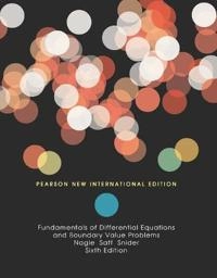 Fundamentals of differential equations with boundary value problems; R. Kent. Nagle; 2013