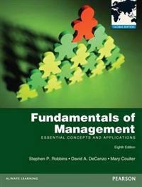 Fundamentals of management : essential concepts and applications; Stephen P. Robbins; 2013