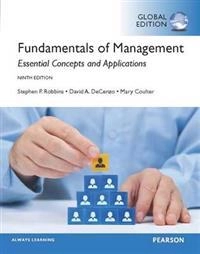 Fundamentals of management : essential concepts and applications; Stephen P. Robbins; 2015