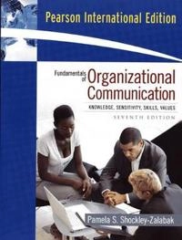 Fundamentals of Organizational Communication; Pamela S Shockley-Zalabak; 2008
