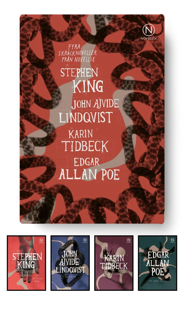 Fyra skräcknoveller; John Ajvide Lindqvist, Stephen King, Edgar Allan Poe, Karin Tidbeck; 2018