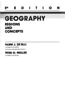 Geography : regions and concepts; Harm J. De Blij; 1988