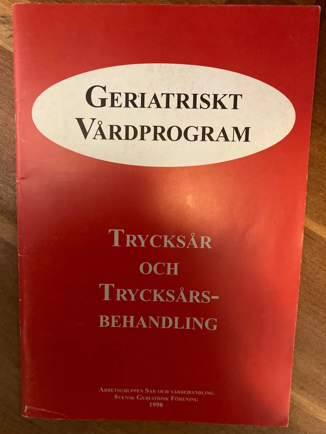 Geriatriskt vårdprogram : trycksår och trycksårsbehandling; Vivianne Schubert, Svensk geriatrisk förening. Arbetsgruppen Sår och sårbehandling; 1998