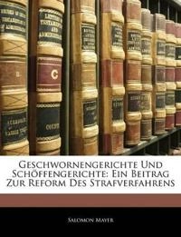 Geschwornengerichte Und Schoffengerichte; Salomon Mayer; 2010