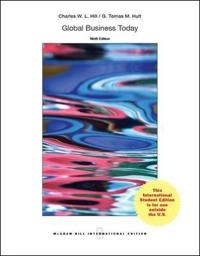 GLOBAL BUSINESS TODAY; Göran Ahrne, Charles W. L. Hill; 2016
