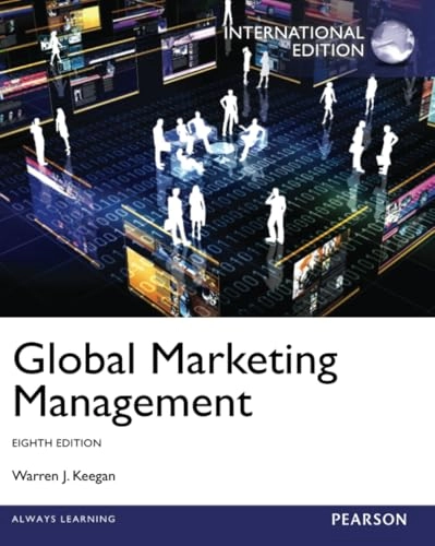 Global Marketing, Global Edition; Warren Keegan; 2013