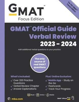 Gmac: GMAT Official Guide Verbal Review 2023-2024, Focus Edi; Gmac; 2023