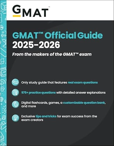GMAT official guide 2025-2026; Graduate Management Admission Council, John Wiley & Sons; 2025