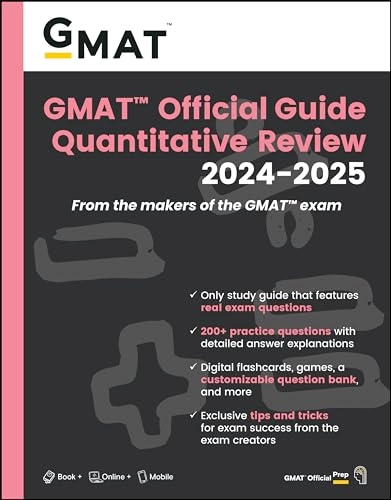 GMAT Official Guide Quantitative Review 2024-2025: Book + Online Question Bank; Gmac, Gmac, Gmac; 2024