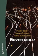 Governance; Peder Björk, Göran Bostedt, Hans Johansson; 2003