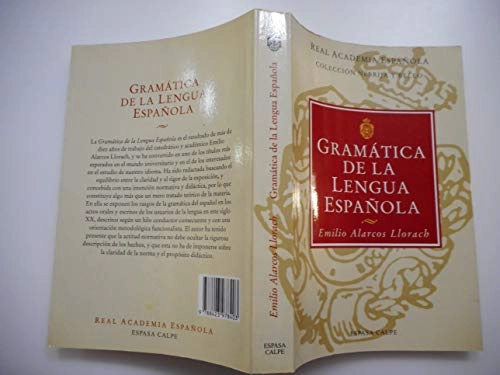 Gramática de la lengua española; Emilio Alarcos Llorach; 1994