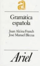 Gramática española; Juan Alcina Franch; 1980