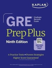 GRE Prep Plus, Ninth Edition (2026): Includes 6 Practice Tests, 1500+ Practice Questions + Online Access to a 500+ Question Bank, Video Tutorials, and Live Class Sessions; Kaplan Test Prep; 2025