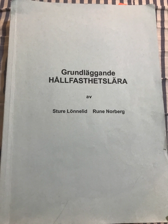 Grundläggande hållfasthetslära; Sture Lönnelid; 2009