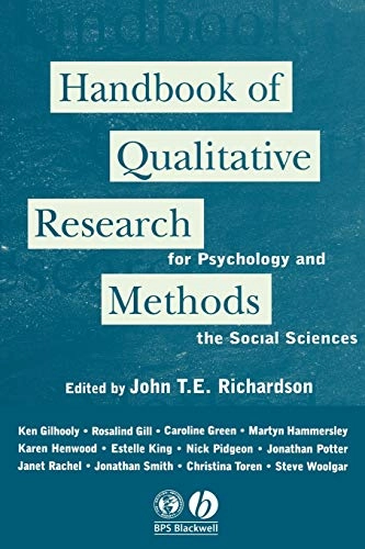 Handbook of qualitative research methods for psychologists and the social s; John Richardson; 1996