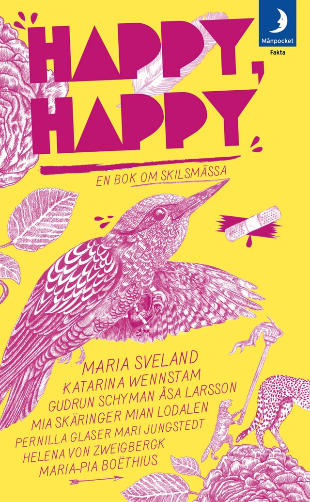 Happy, happy : en bok om skilsmässa; Maria Sveland, Katarina Wennstam, Pernilla Glaser, Mari Jungstedt, Åsa Larsson, Mian Lodalen, Gudrun Schyman, Mia Skäringer, Helena von Zweigbergk, Maria-Pia Boëthius; 2012