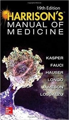 Harrison’s Manual of Medicine; Kasper, Fauci, Hauser, Longo, Jameson, Loscalzo; 2016
