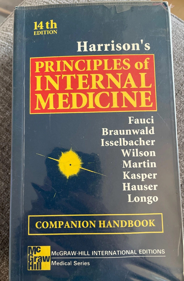 Harrison’s Principles of Internal Medicine; Fauci, Braunwald, Isselbacher, Wilson, Martin, Kasper, Hauser, Longo; 1998