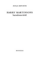 Harry Martinsons barndomsvärld; Sonja Erfurth; 1980