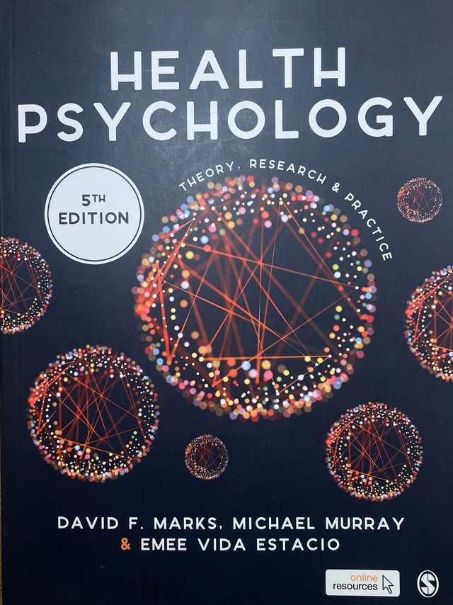 Health Psychology: Theory, Research and Practice; David F. Marks, M. Murray, Emee Vida Estacio; 2019