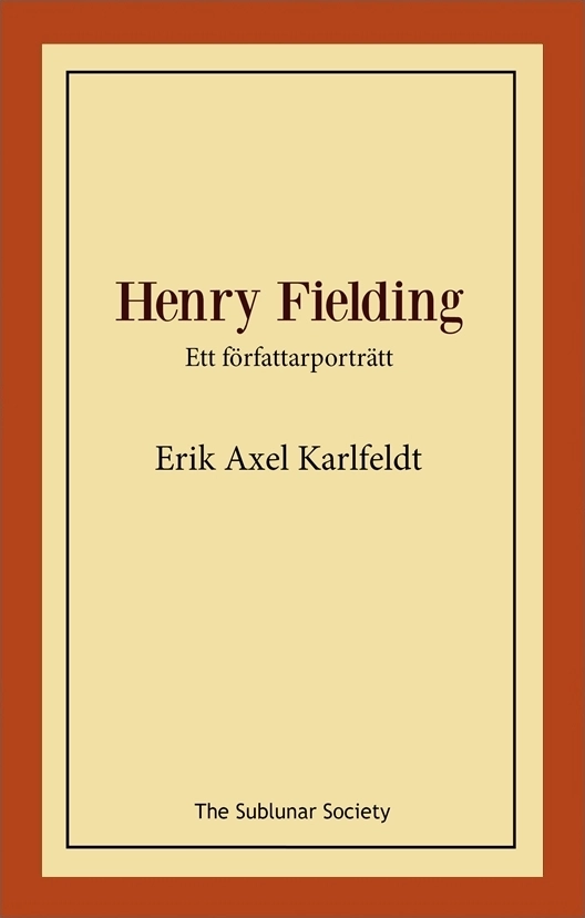 Henry Fielding; Erik Axel Karlfeldt; 2019