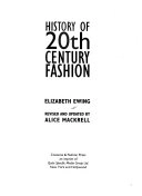 History of 20th Century Fashion; Elizabeth Ewing; 2002