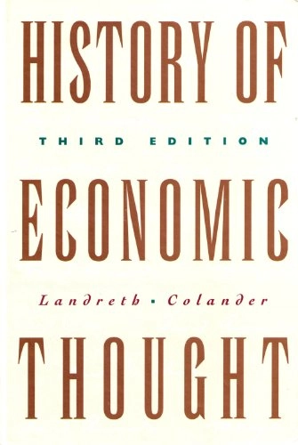 History of economic thought; Harry Landreth; 1994